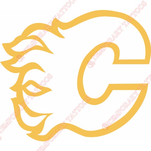 Calgary Flames Customize Temporary Tattoos Stickers NO.101